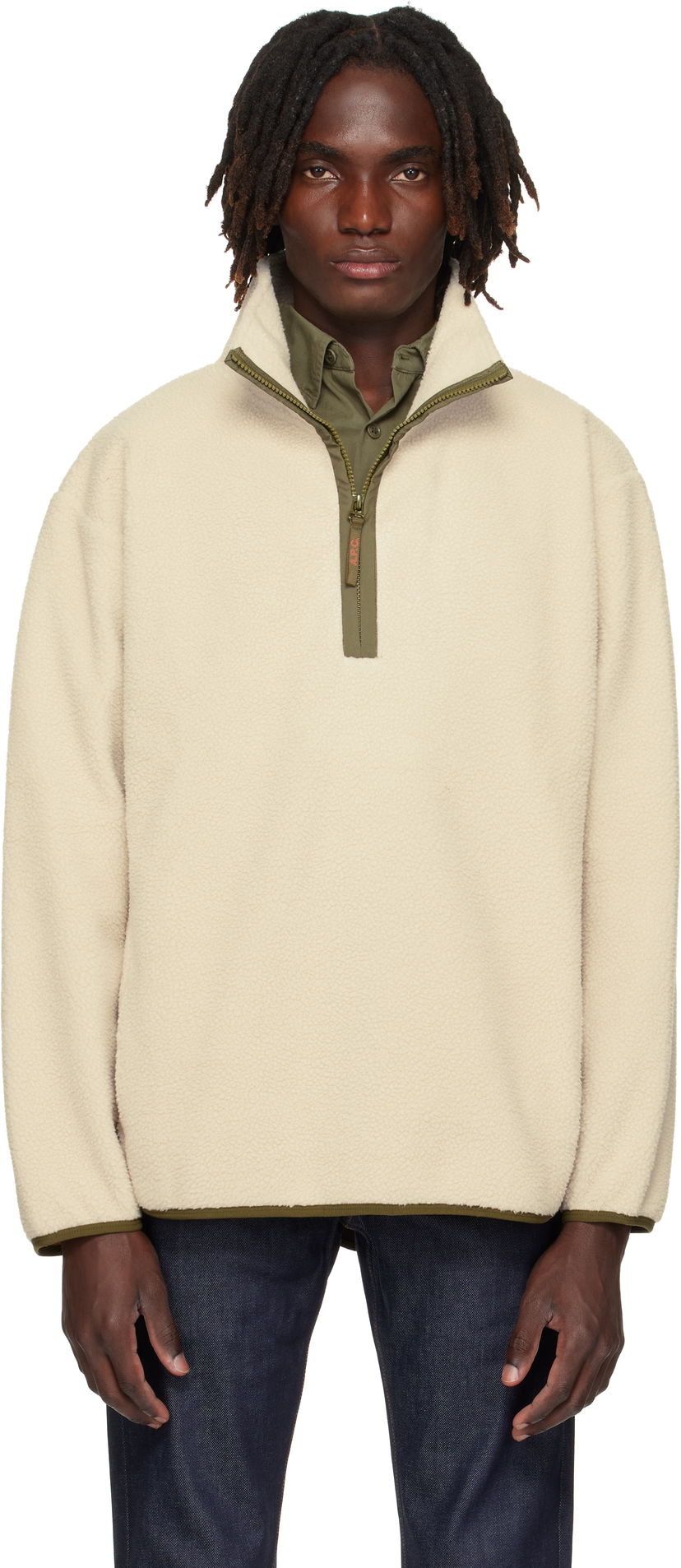 Villapaita A.P.C. A.P.C. Willy Fleece Pullover Beige | PSAIF-H27990