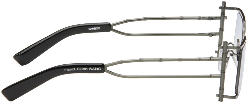 Aurinkolasit Feng Chen Wang Feng Chen Wang Bamboo Sunglasses Harmaa | SSE-WS01-002, 1