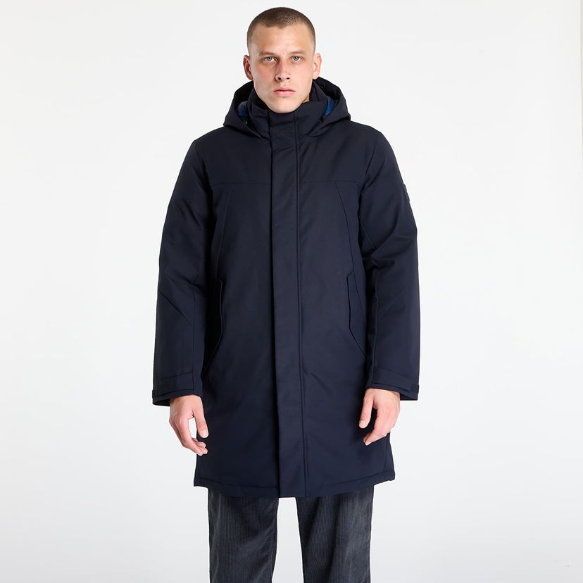 Takki Tommy Hilfiger Jacket Tech Hooded Padded Parka Desert Sky Tummansininen | MW0MW41362-DW5