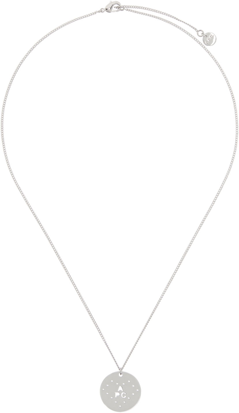 Kaulakoru A.P.C. A.P.C. Eloi Perforated Disc Pendant Necklace Metallinen | MEAEC-M70868