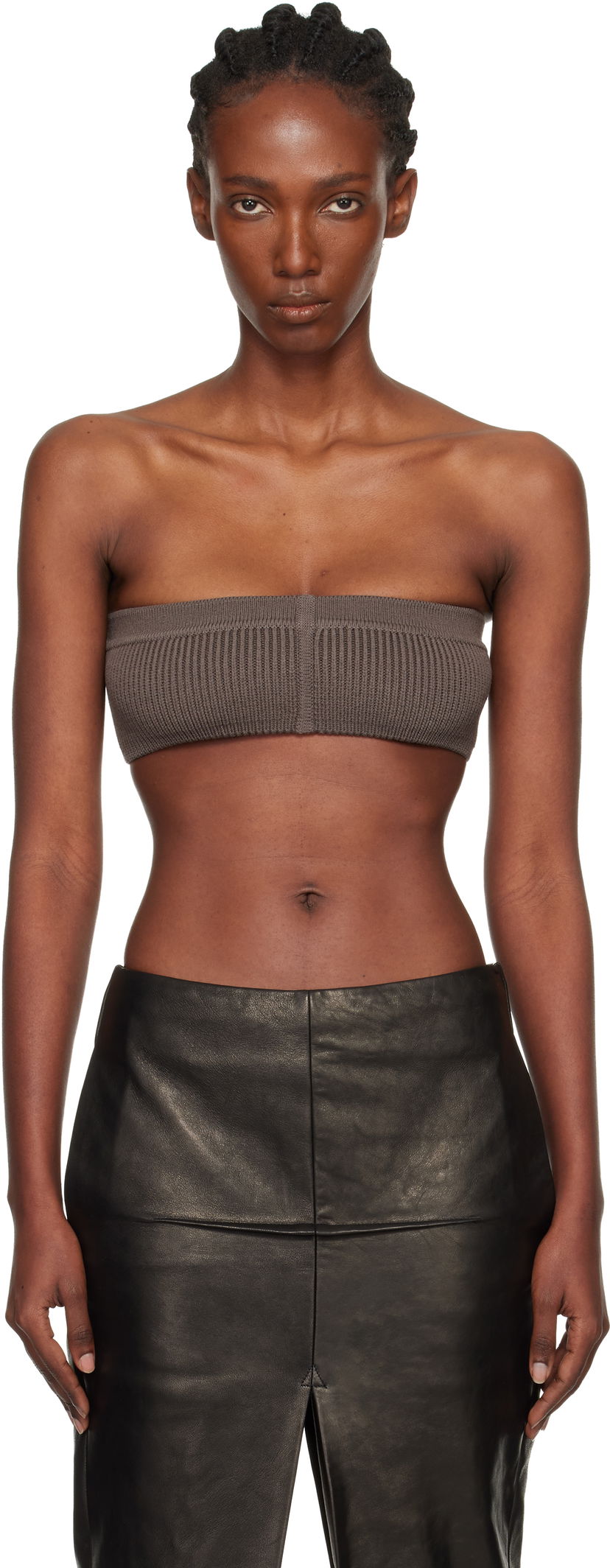 Crop top Rick Owens Rick Owens Concordians Slim Bandeau Top Harmaa | RO02E4673 KWVMH