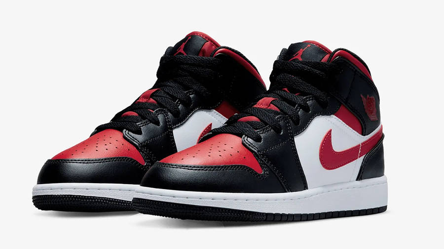 Tennarit ja kengät Jordan Air Jordan 1 Mid "Alternate Bred Toe" GS Punainen | 554725-079, 1
