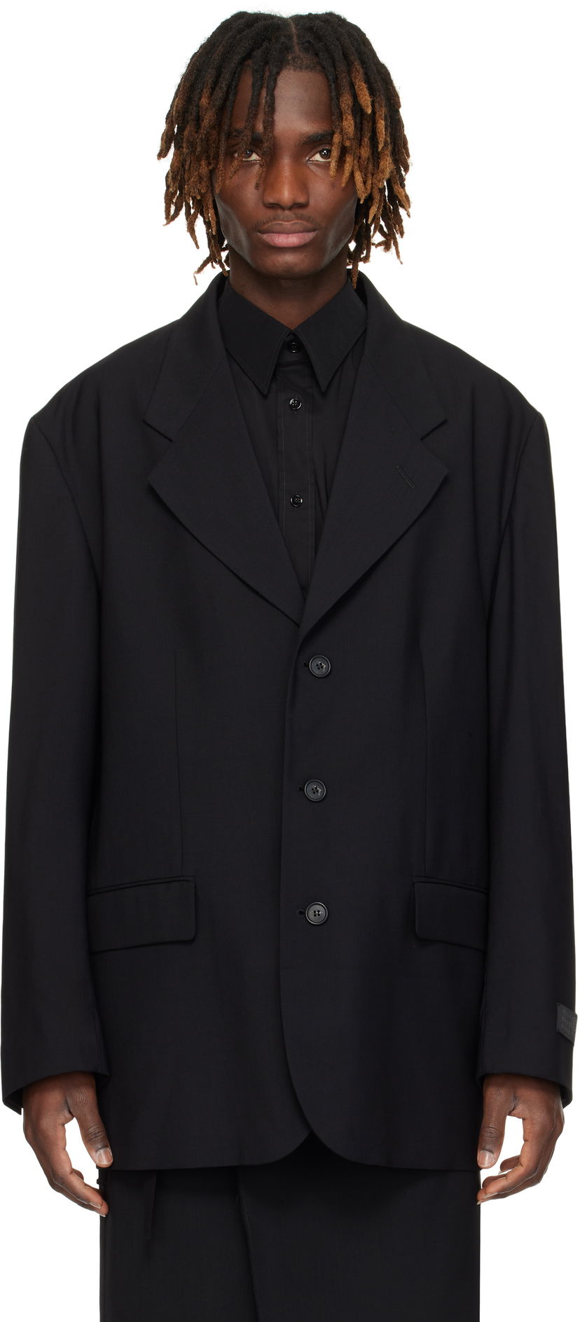Takit Maison Margiela MM6 Maison Margiela Virgin Wool Blazer Musta | SH0BN0011 M35080