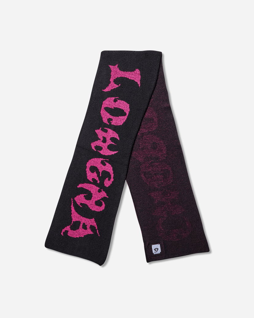 Huivi Chopova Lowena Chopova Lowena Cyber Knit Scarf Musta | 6709 BLCKPNK
