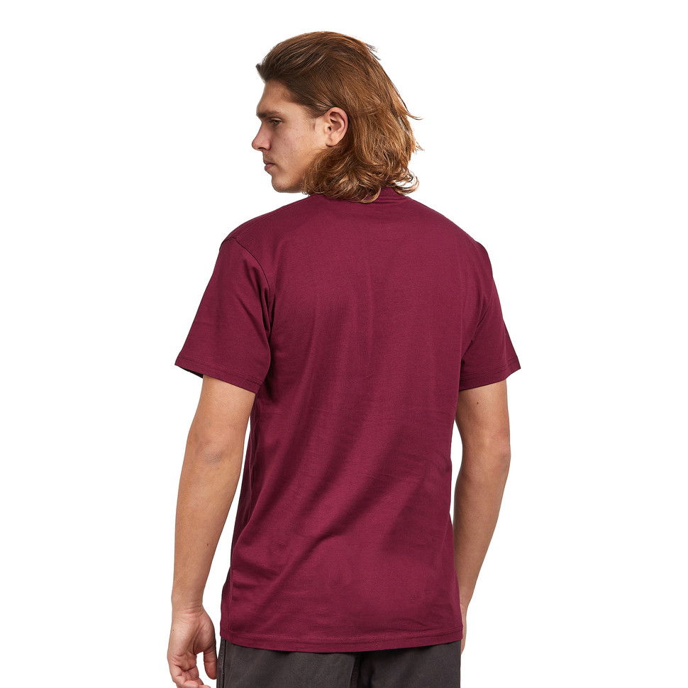 T-paita Vans Left Chest Logo Tee Burgundia | VN0A3CZEBRG1, 1