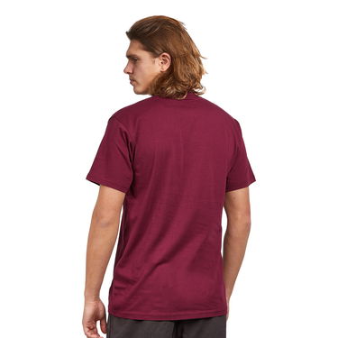 T-paita Vans Left Chest Logo Tee Burgundia | VN0A3CZEBRG1, 1