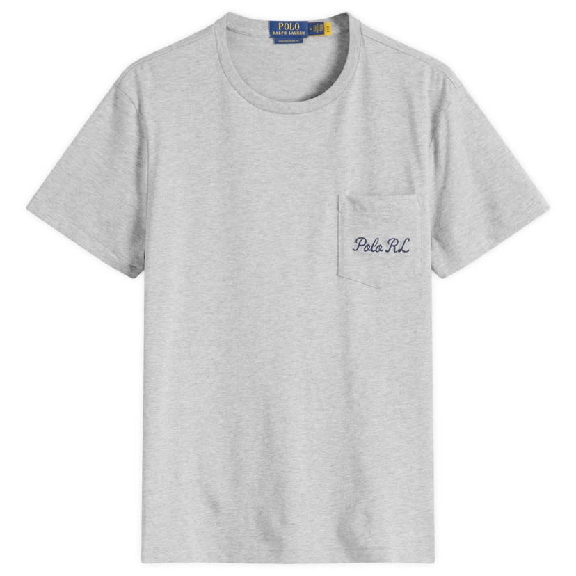 T-paita Polo by Ralph Lauren Ralph Lauren Pocket T-Shirt Harmaa | 710961125001
