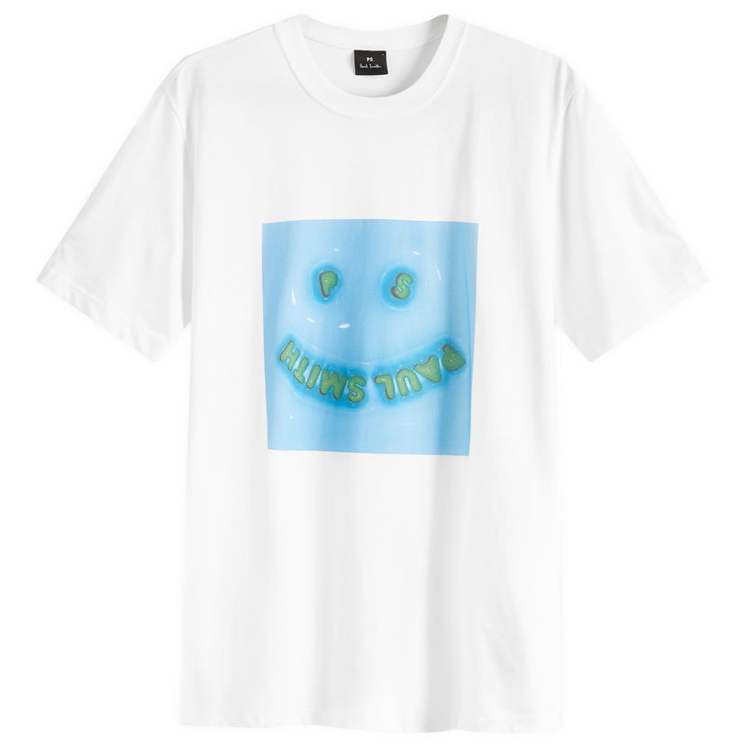 T-paita Paul Smith Paul Smith Blow Up Happy T-Shirt Valkoinen | M2R-011R-NP4643-01
