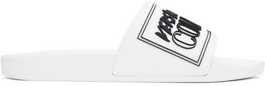 Tennarit ja kengät Versace Versace Jeans Couture Logo Shelly Pool Slides Valkoinen | E78YA3SQ3_EZSC22, 0