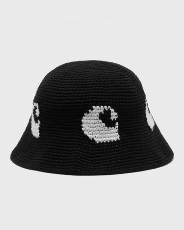 Hattu Carhartt WIP Crocheted Bucket Hat with Pattern Musta | I034482-0D2.XX, 1