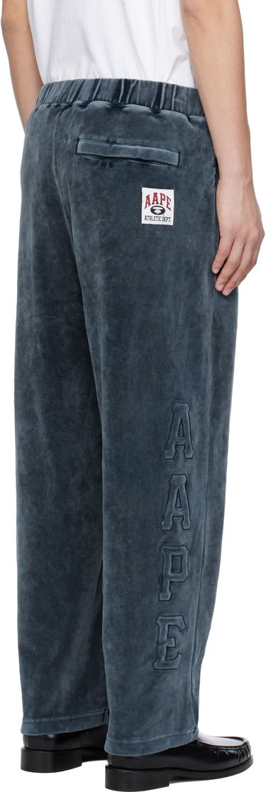 Verryttelyhousut AAPE by A Bathing Ape AAPE by A Bathing Ape Injection Velour Sweatpants Sininen | AAPPTMC623XXNNYL, 2