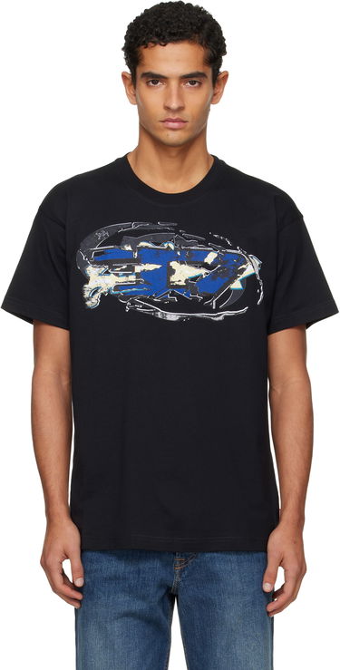 T-paita Diesel Graphic Print T-shirt Musta | A19571-0PLAT-9XX, 0