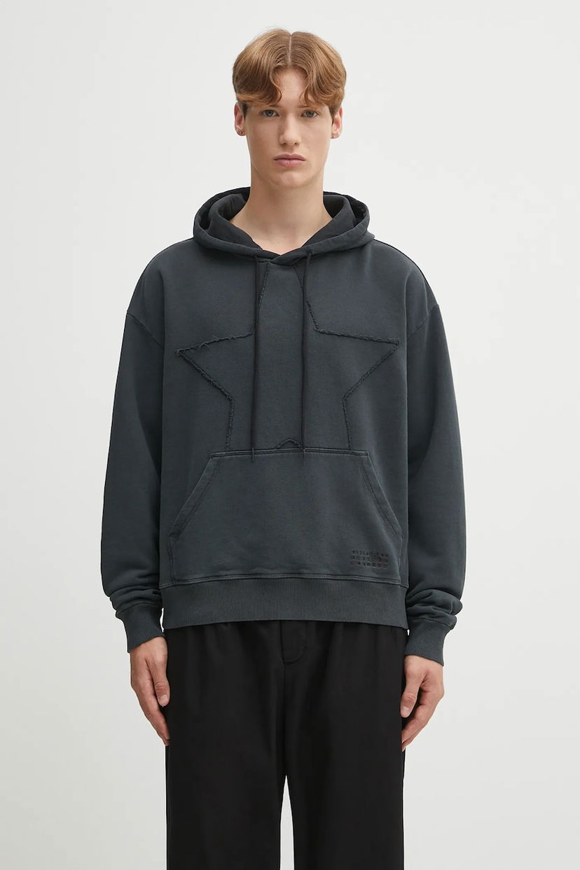 Huppari Maison Margiela MM6 Maison Margiela Star Appliqué Hoodie Musta | SH2GU0022.M25024.899
