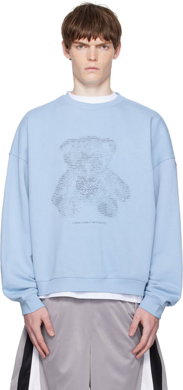 Huppari We11done Coding Teddy Sweatshirt Sininen | WD-TS2-25-789-U-BL, 0
