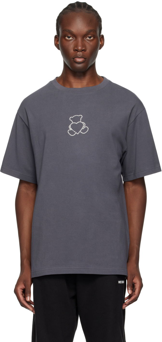 T-paita We11done Bear Embroidered T-Shirt Harmaa | WD-TT2-24-780-U-CH, 0