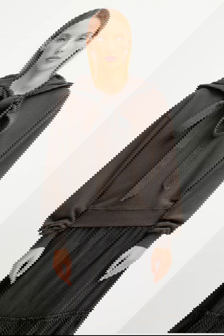 Huppari JW Anderson JW Anderson Tied Bow Hoodie Ruskea | JW0244.PG1719, 0