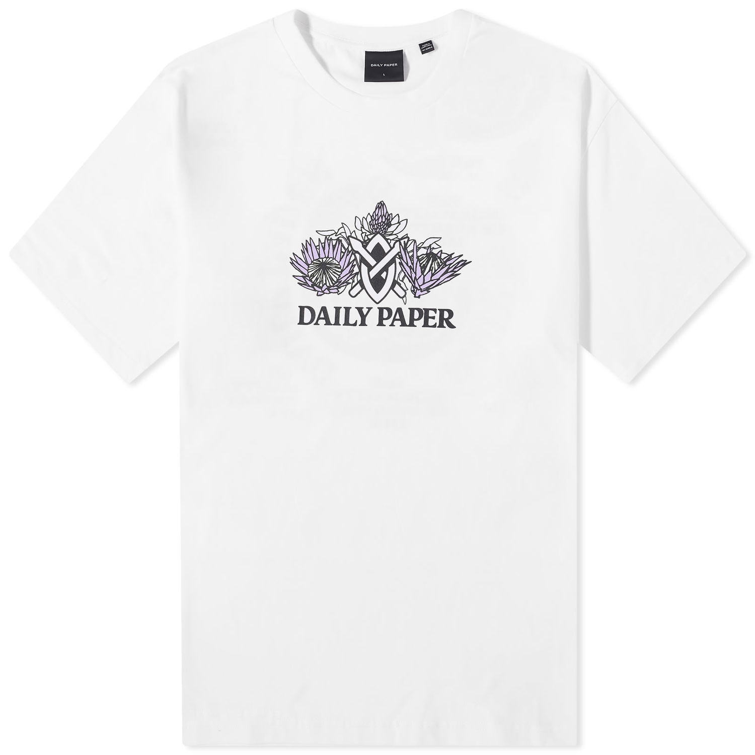 T-paita DAILY PAPER Ratib Printed T-Shirt Valkoinen | 2321110, 0