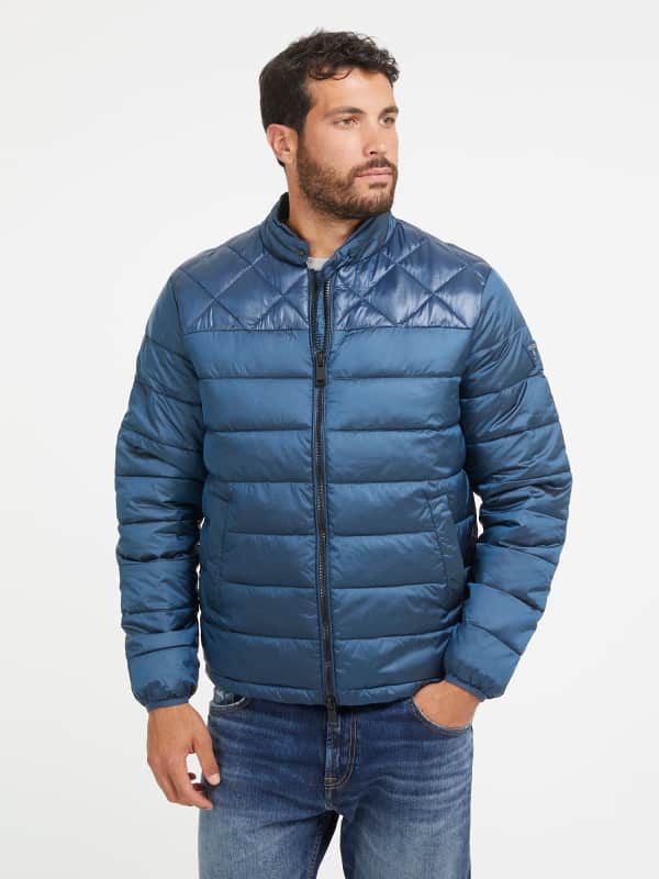 Puffer takki GUESS Stretch Nylon Light Tummansininen | M3BL12WF5C2, 0