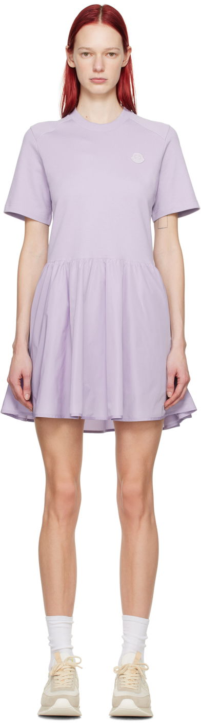 Mekko Moncler Purple Paneled Minidress Violetti | J10938I0001989A1K