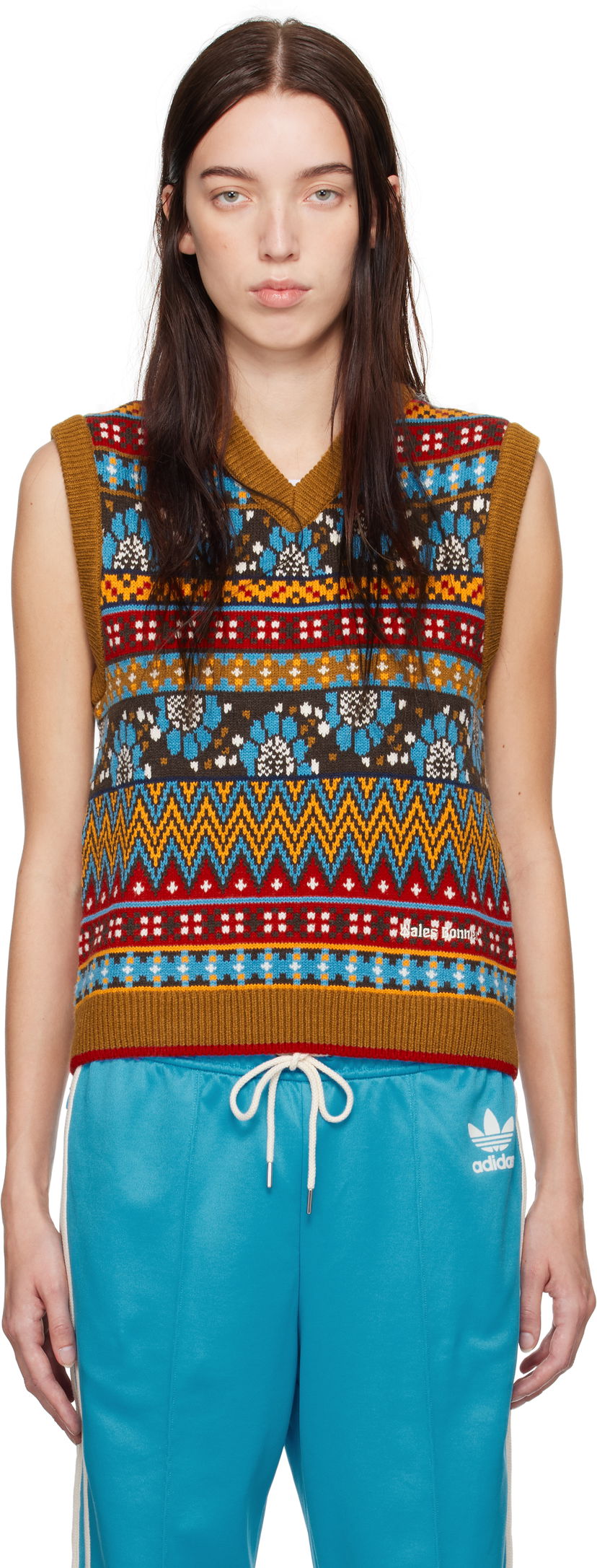 Liivi Wales Bonner Wales Bonner Knit Vest Ruskea | JE5983