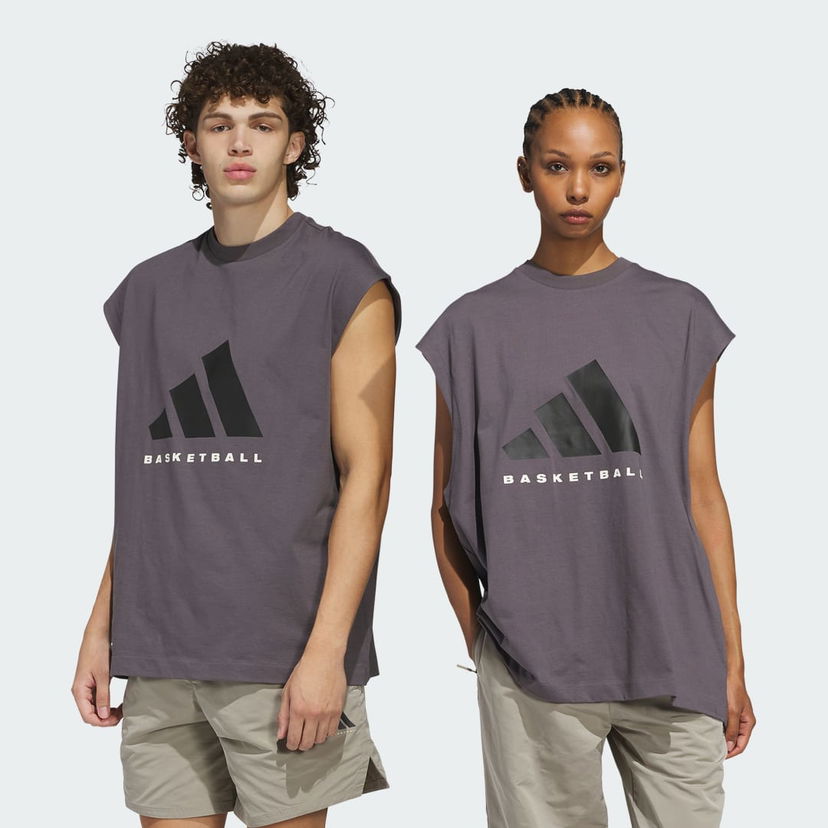 Tankkitoppi adidas Performance Basketball Sleeveless T-Shirt Violetti | JC7836