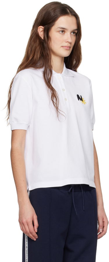 Poolopaita MSGM MSGM Logo Patch Polo Valkoinen | 3841MDM80 257137, 1