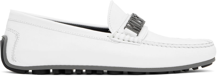Vaatteet Moschino Moschino Driver Loafers Valkoinen | MB10020G0IGE010B