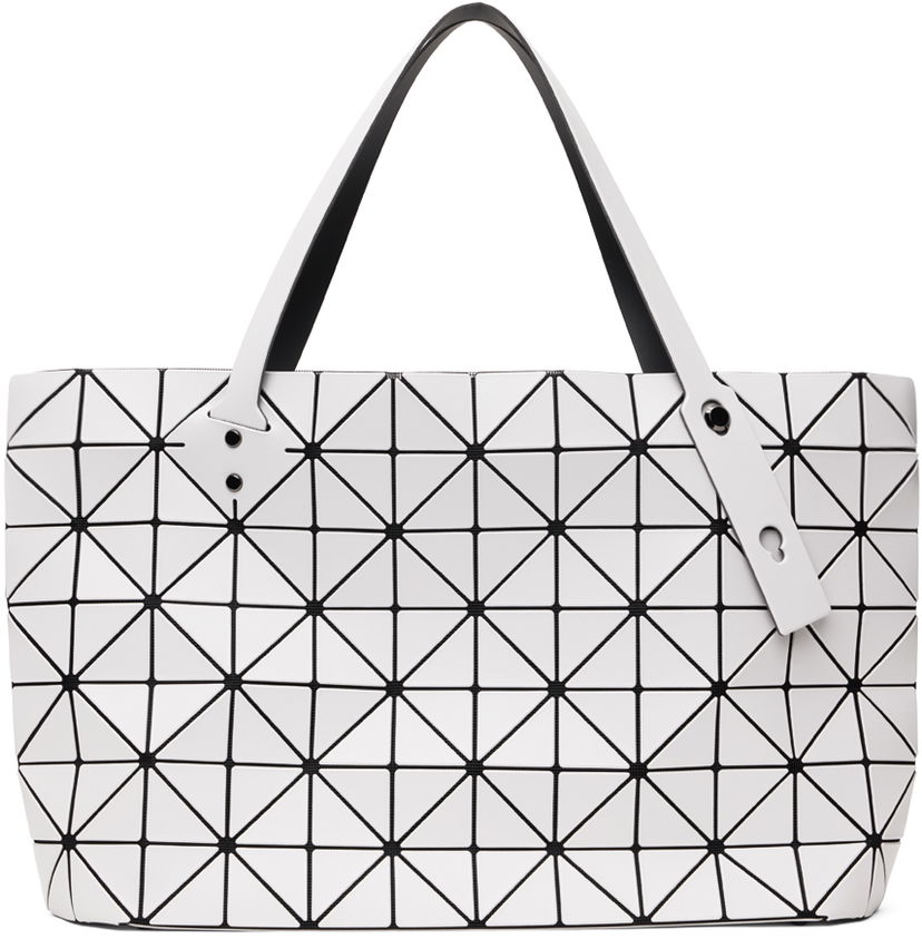 Kangaskassi BAO BAO ISSEY MIYAKE Geometric Pattern Tote Bag Valkoinen | BB48AG402