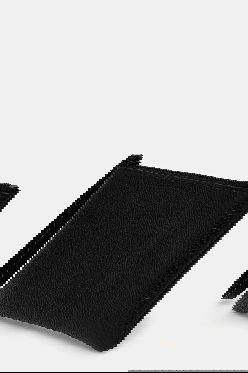 Lompakko Common Projects Pebbled Leather Small Flat Pouch Musta | 9187.7001, 1