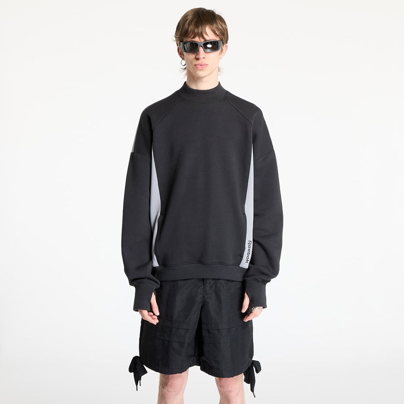 Villapaita Reebok French Terry Crewneck Sweatshirt Musta | RMBA00BC99JER0011009