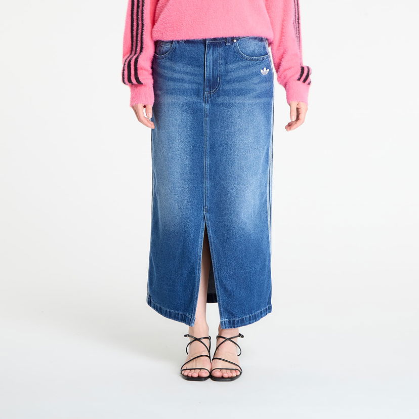 Hame adidas Originals Adicolor 3-Stripes Denim Pencil Skirt Sininen | JW2658