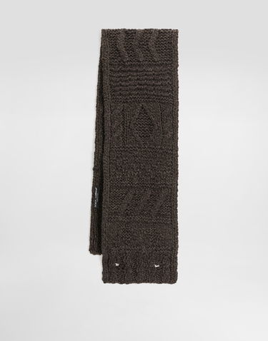 Huivi Dolce & Gabbana Dolce & Gabbana Knitted Wool Scarf Ruskea | GX31KTJDVD8M9499, 1