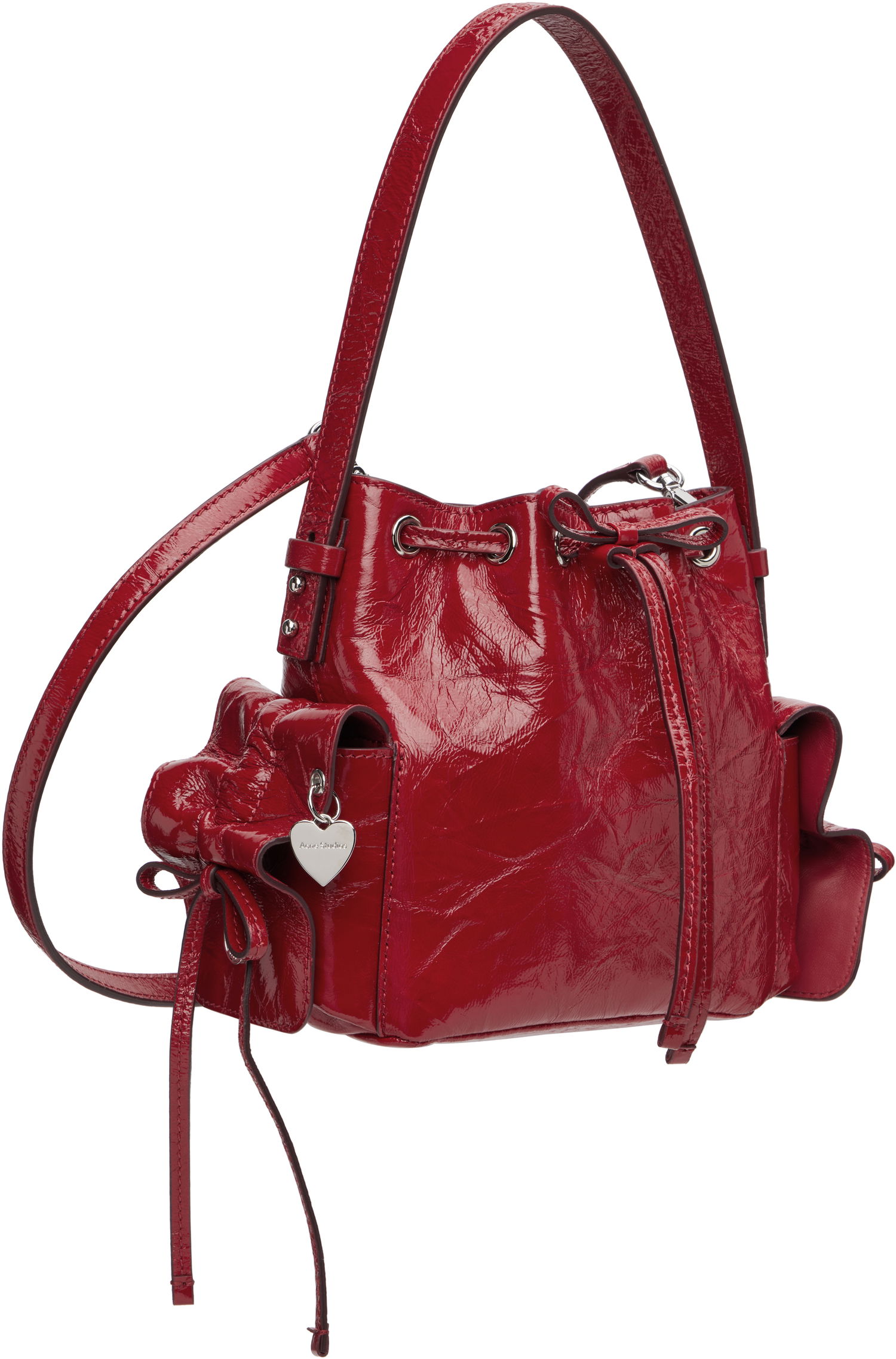 Käsilaukku Acne Studios Acne Studios Multipocket Mini Bucket Bag Punainen | A10467-, 1