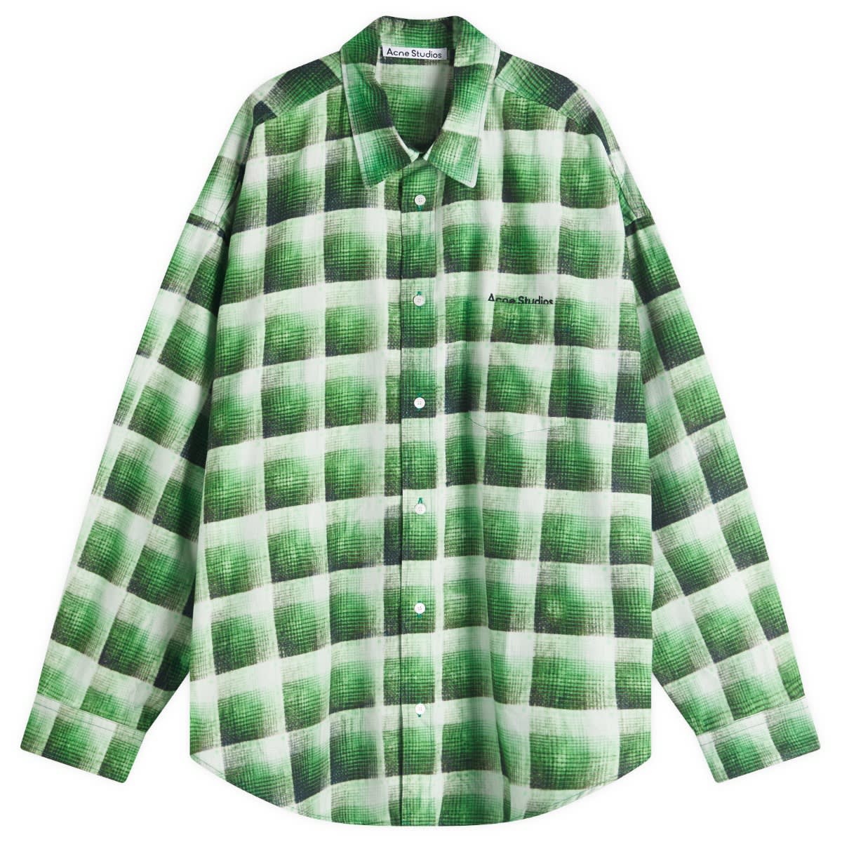 Paita Acne Studios Setar U Trafalgar Checked Shirt, Size Large Vihreä | BB0615-AB8, 0