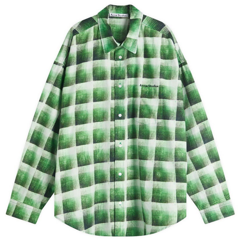 Paita Acne Studios Setar U Trafalgar Checked Shirt, Size Large Vihreä | BB0615-AB8