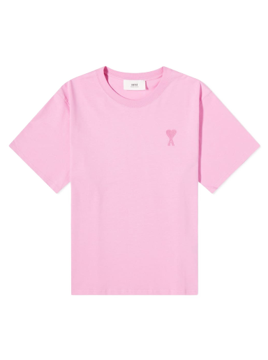 T-paita AMI Tonal De Coeur Tee Vaaleanpunainen | UTS004-726-663