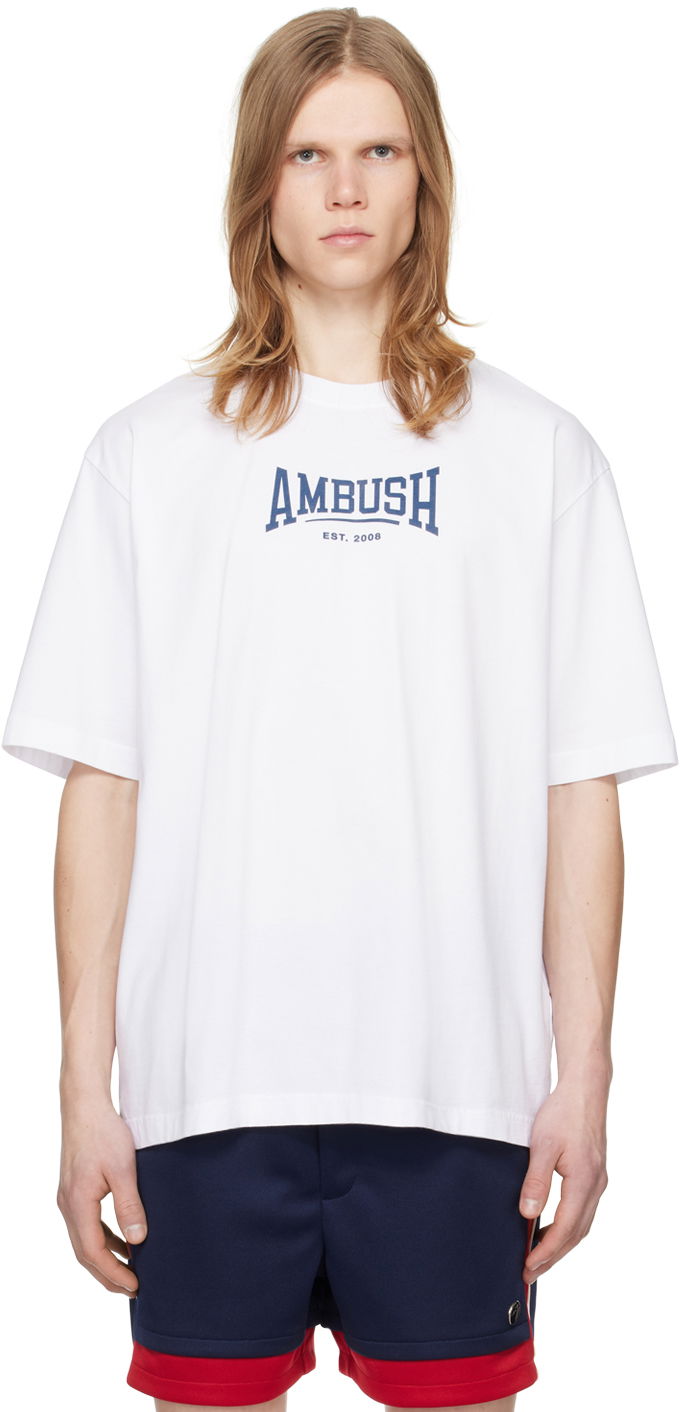 T-paita Ambush Printed T-Shirt Valkoinen | BMAA006S24JER0010145, 0