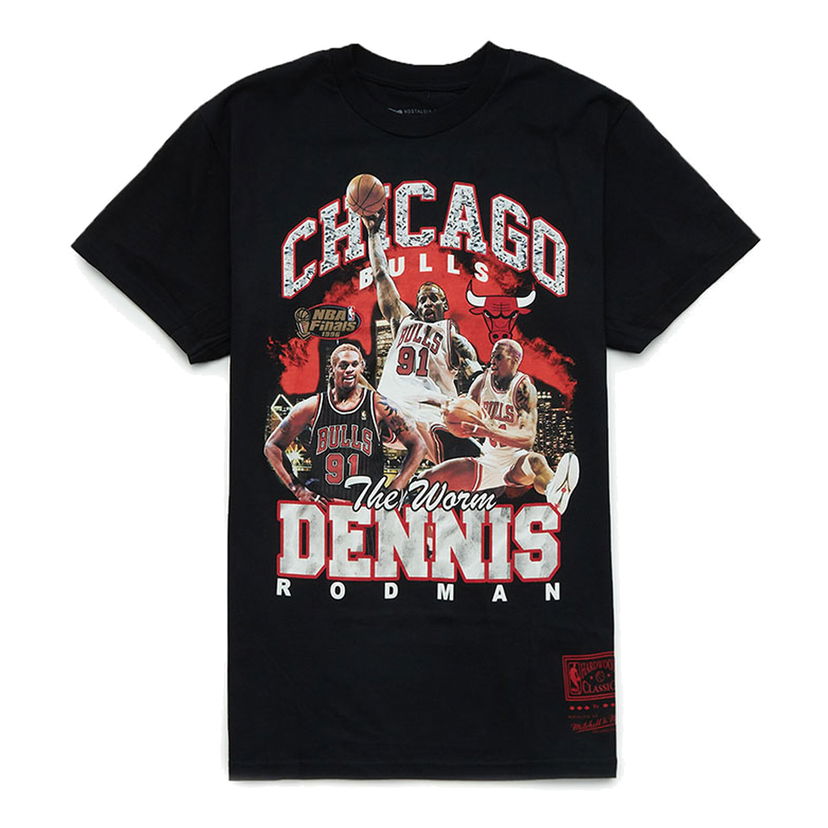 T-paita Mitchell & Ness NBA Chicago Bulls 'Dennis Rodman' T-Shirt Musta | SS23JYCHR-02-BLACK