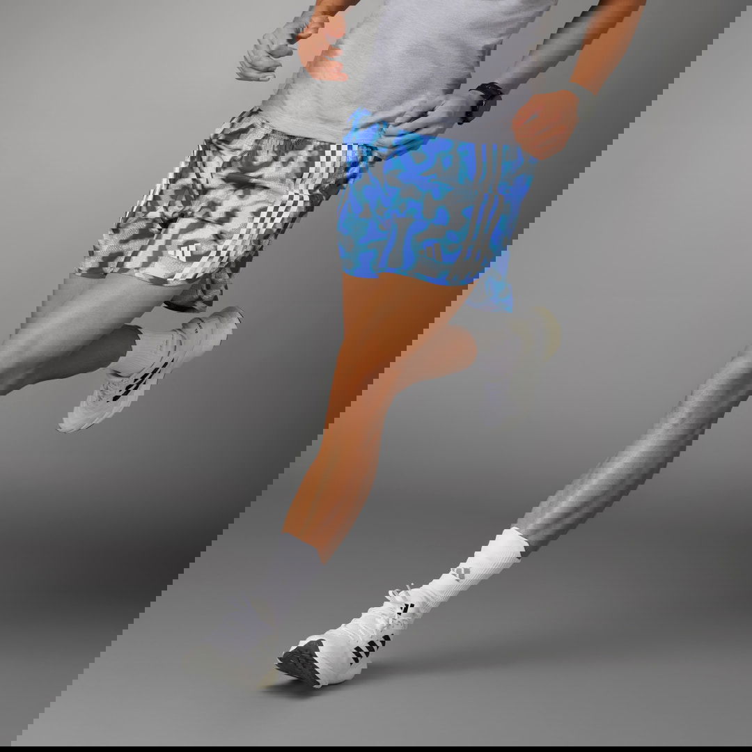 Shortsit adidas Performance Own the Run 3-Stripes Allover Print Sininen | IQ3820, 0