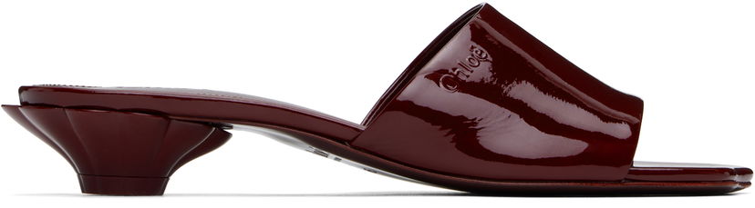 Tennarit ja kengät CHLOÉ Chloé Flower Heel Sandals Burgundia | CHC25U09USG