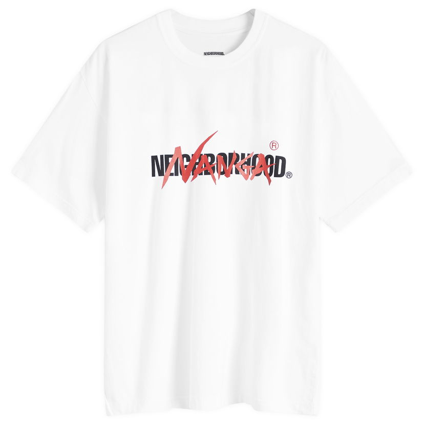 T-paita Neighborhood Nanga Collaboration Graphic T-Shirt, Size Large Valkoinen | 242PCNNN-ST01-WHT