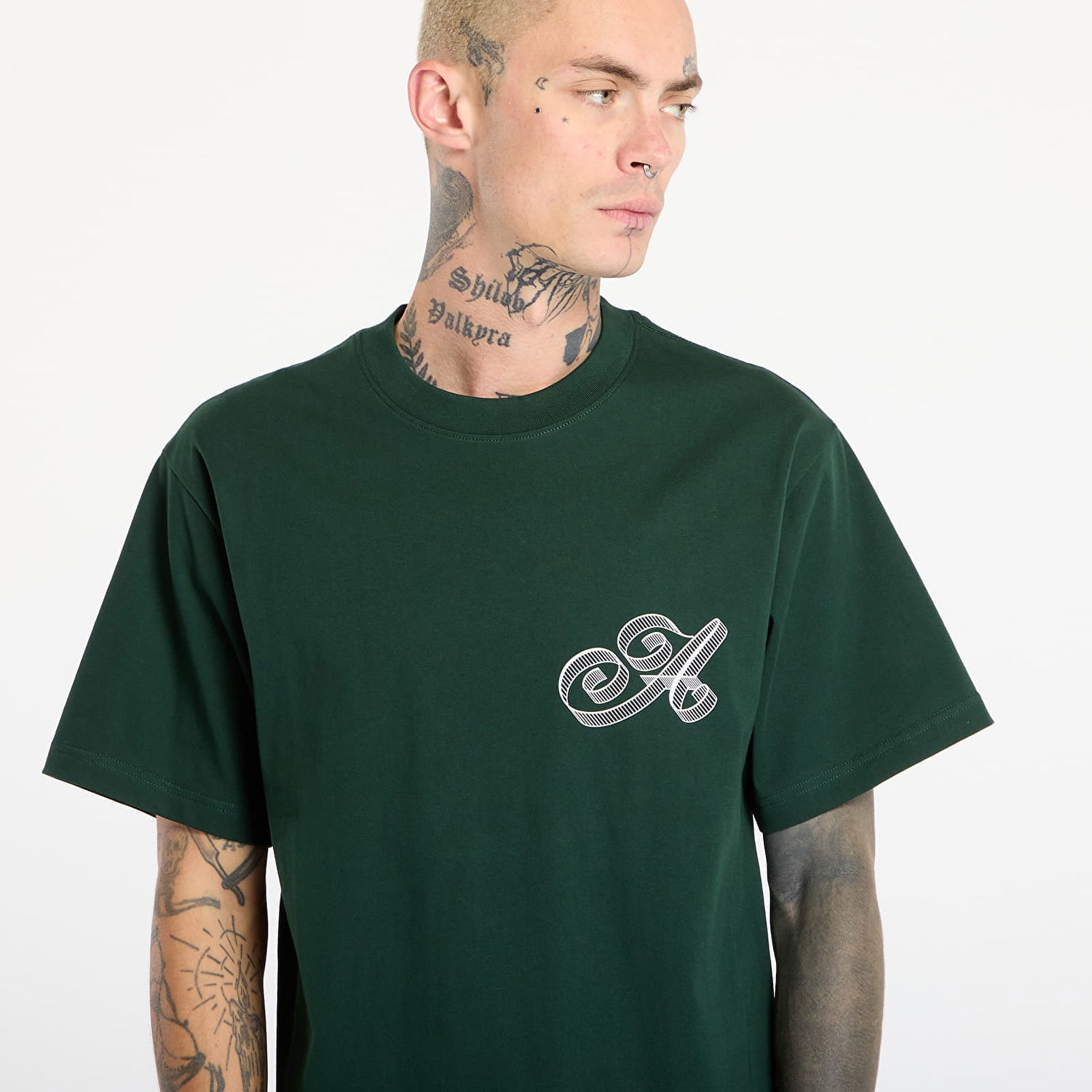 T-paita Awake NY Script Tee Vihreä | AWK-FW25-TS002 -GRE, 1