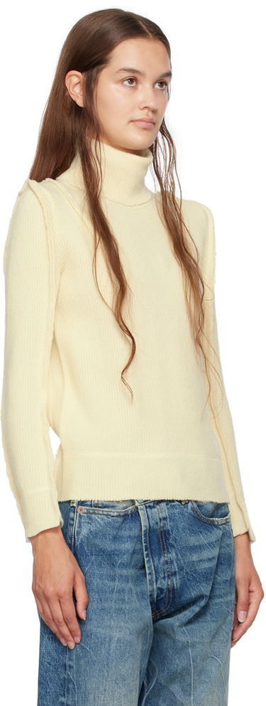 Villapaita R13 R13 Flat Sleeve Turtleneck Beige | R13WY166-Y032A, 4