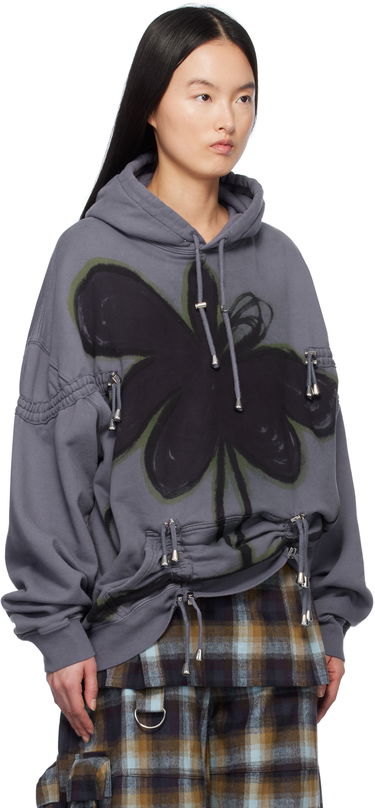Huppari Collina Strada Collina Strada Burst Hoodie with Drawstrings Harmaa | XX8012, 1