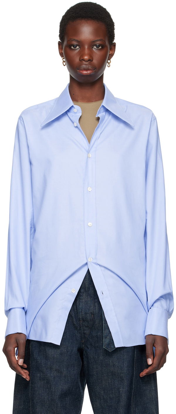 Paita Maison Margiela Blue Oxford Shirt Turkoosi | S50DT0038 S52925