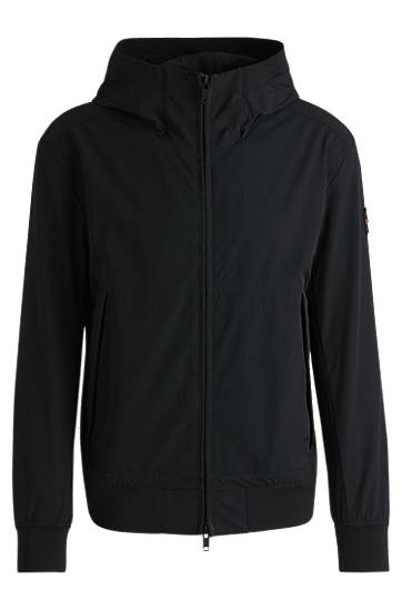 Tuulitakki BOSS Regular-Fit Four-Way Stretch Softshell Jacket Musta | 50535195