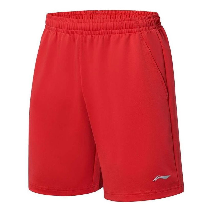 Shortsit Li-Ning Knit Training Shorts Punainen | AKYT063-3