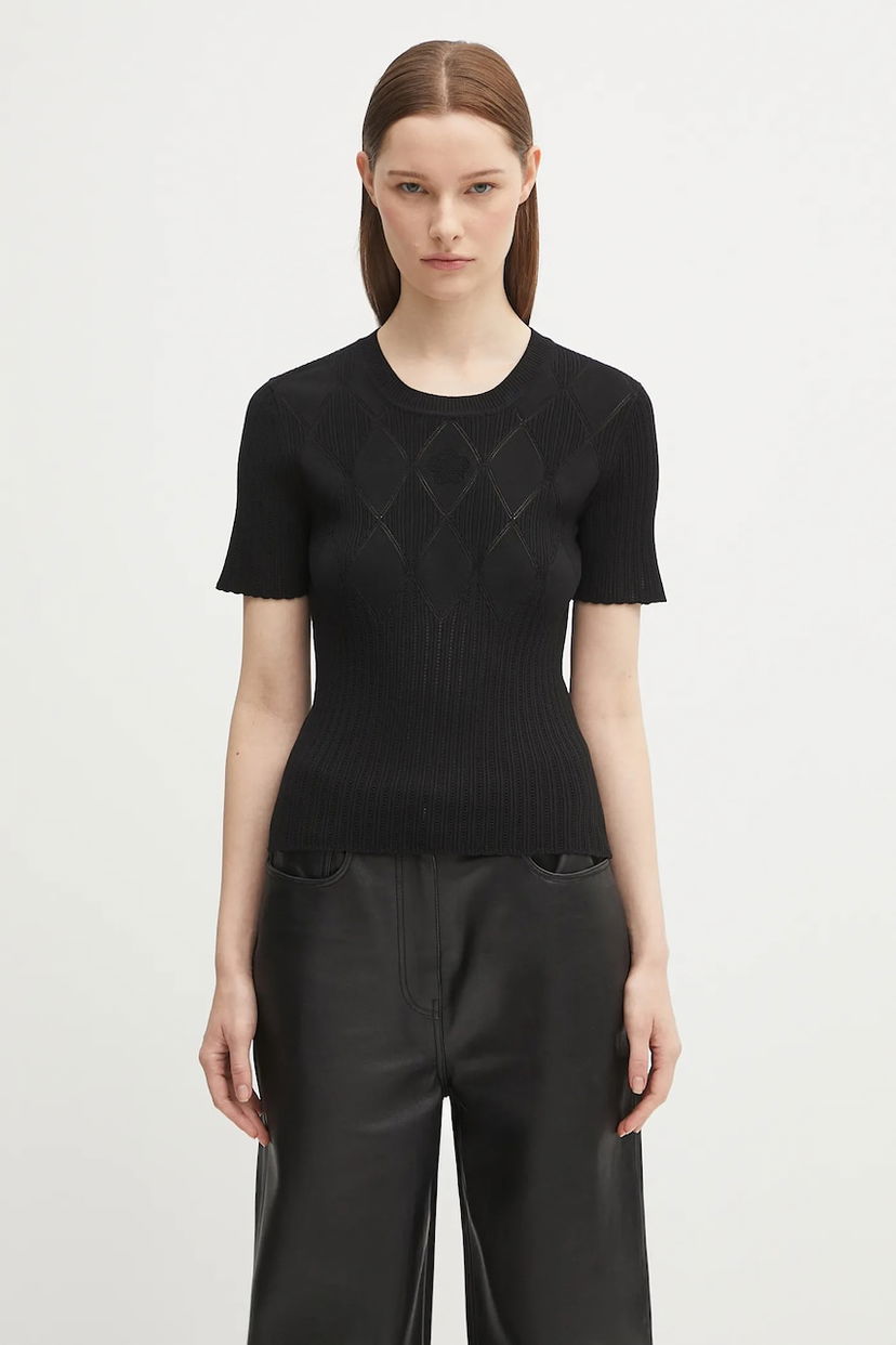 T-paita KENZO Kenzo Textured Summer Top Musta | FF62TO6033CW