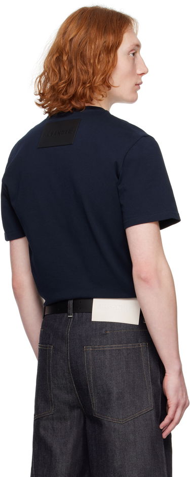 T-paita Jil Sander Jil Sander Crewneck T-Shirt Tummansininen | J47GC0153_J20103, 2