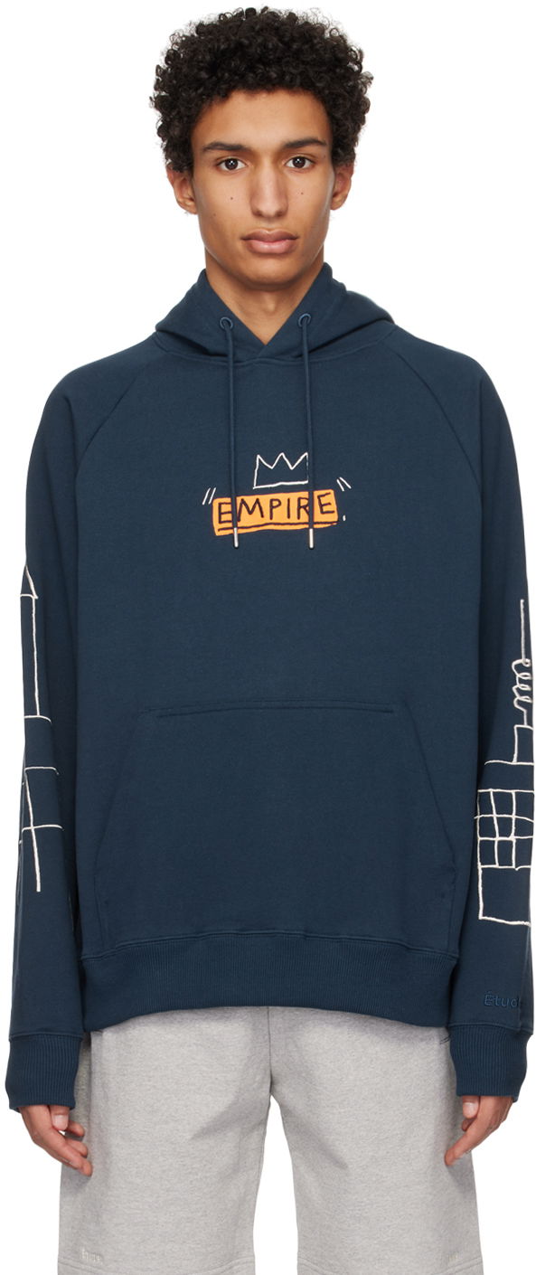 Huppari Études Études Racing Empire Hoodie Tummansininen | E23MC271A01643